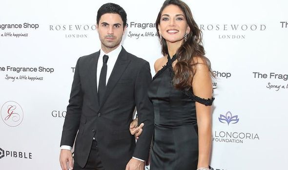 Mikel Arteta dan Lorena Bernal