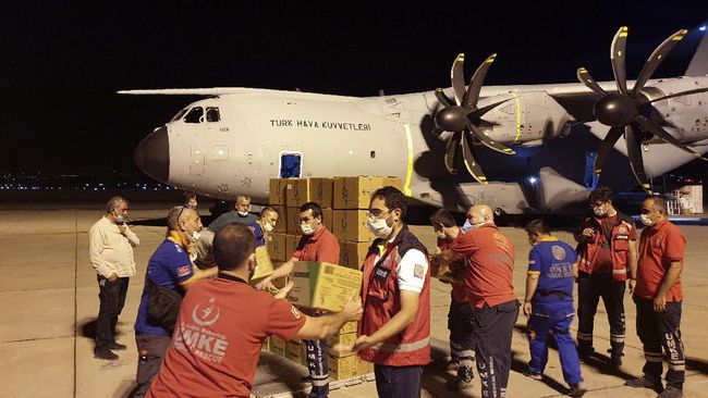 Ledakan di Lebanon, Turki Kirim Pasokan Medis dan Alat Deteksi Orang Hilang Ledakan di Lebanon, Turki Kirim Pasokan Medis dan Alat Deteksi Orang Hilang