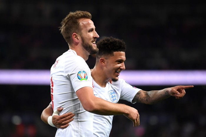 Harry Kane dan Jadon Sancho
