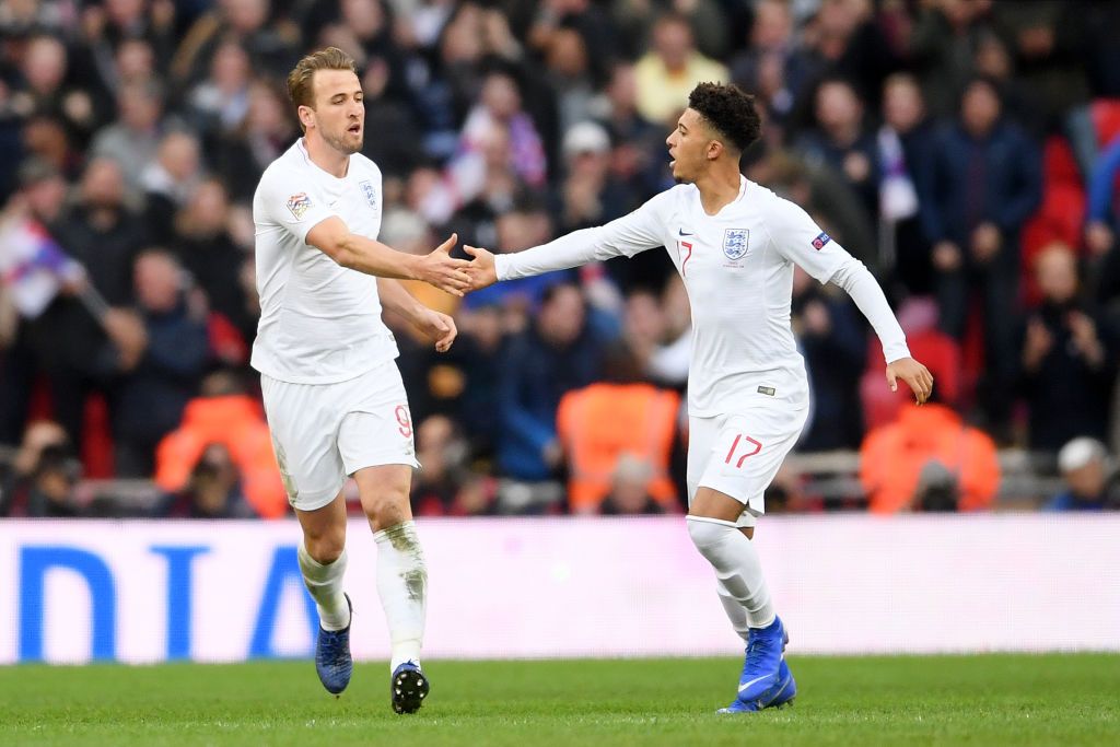 Harry Kane dan Jadon Sancho