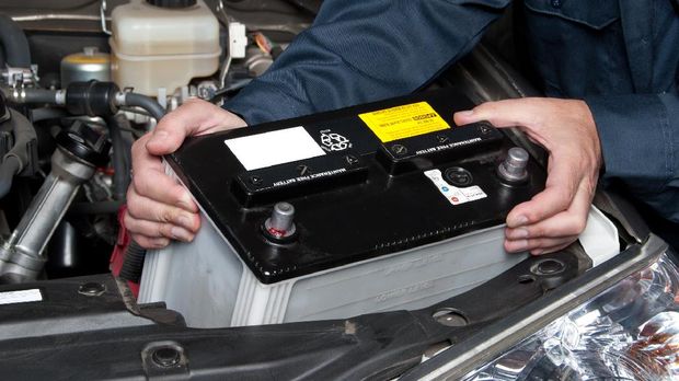 ilustrasi aki, accu, atau car battery