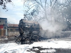 Truk Tangki BBM Terbakar di Medan, 1 Orang Alami Luka Bakar