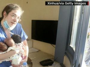 Momen Heroik Perawat di Beirut Bopong Tiga Bayi Baru Lahir Usai Ledakan
