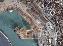 Ledakan di Lebanon Tinggalkan Kawah yang Menganga