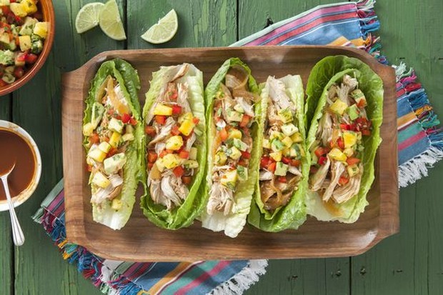 Barbekyu selada ayam/pinterest.com/emeals Dengan waktu 15 menit dan lima bahan untuk membuat hidangan ini.