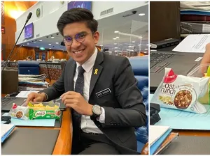Syed Saddiq Berbagi Bekal Makanan Sehat dengan Anggota Parlemen Syed Saddiq Berbagi Bekal Makanan Sehat dengan Anggota Parlemen