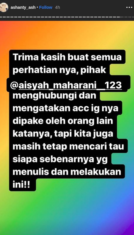 Insta Stories Ashanty