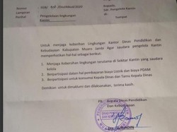 Sempat Viral, Surat Kadisdik di Jambi Minta Jatah Makan ke Kantin Ditarik