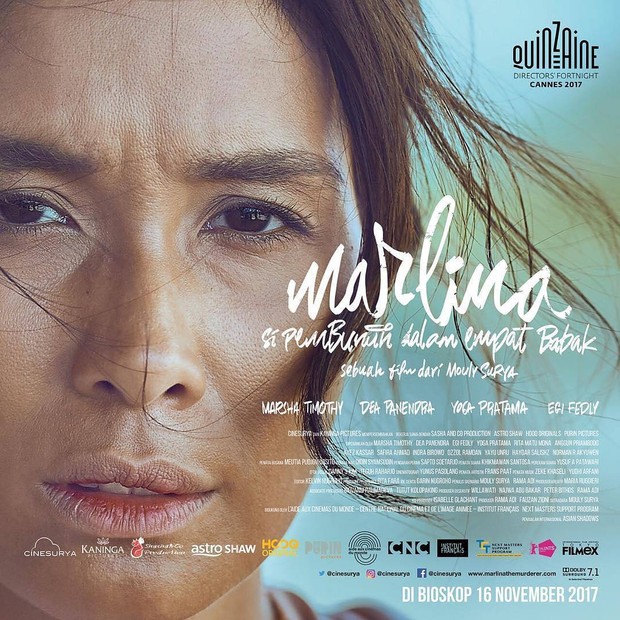 Film Marlina Si Pembunuh dalam Empat Babak berhasil tayang di 19 negara dan mendapatkan 17 piala dan 24 nominasi penghargaan skala internasional.
