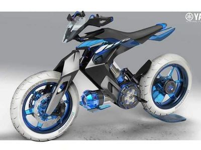 Intip Motor Konsep Yamaha yang Bertenaga Air, Punya Desain Super Moto