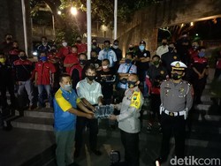 Gerakan Jatim Bermasker di Kota Kediri Gandeng Komunitas Otomotif