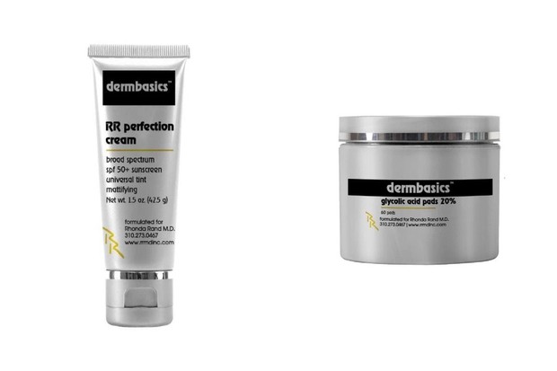 Dua di antara skincare andalan Angelina Jolie adalah Dermbasics RR Perfection Cream dan Dermbasics Glycolic Acid Pads dari Dr. Rhonda Rand