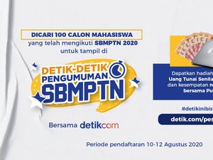 Dicari! 100 Calon Mahasiswa Peserta SBMPTN 2020 untuk Tampil di detikcom!