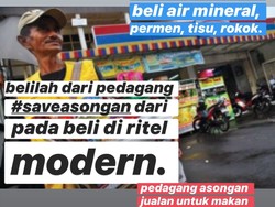 Mantap! Pengusaha Ini Ajak Netizen Borong Makanan di Pinggir Jalan