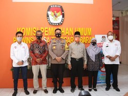 Silaturahmi dengan KPU, Kapolda NTB Jamin Keamanan Pilkada Serentak