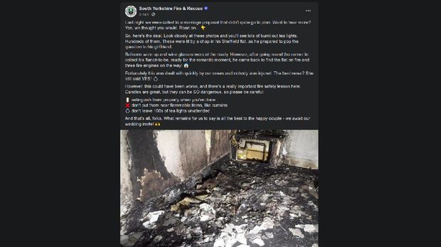 Rumah terbakar