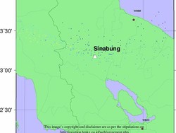 Simulasi BMKG: Abu Vulkanik Sinabung Capai Bandara Kualanamu Malam Ini