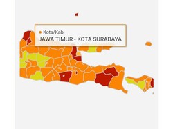 Tak Lagi Merah, Surabaya Kini Jadi Zona Oranye