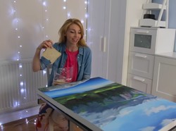 Lukis Pegunungan Pakai Roti Tawar, Wanita Ini Banjir Pujian