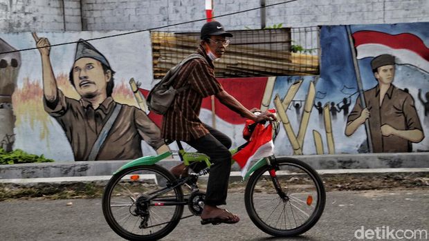 Mural Bertemakan Pahlawan Nasional Sambut HUT RI