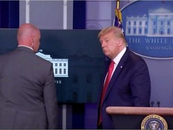 4 Fakta Penembakan di Luar Gedung Putih Saat Trump Jumpa Pers