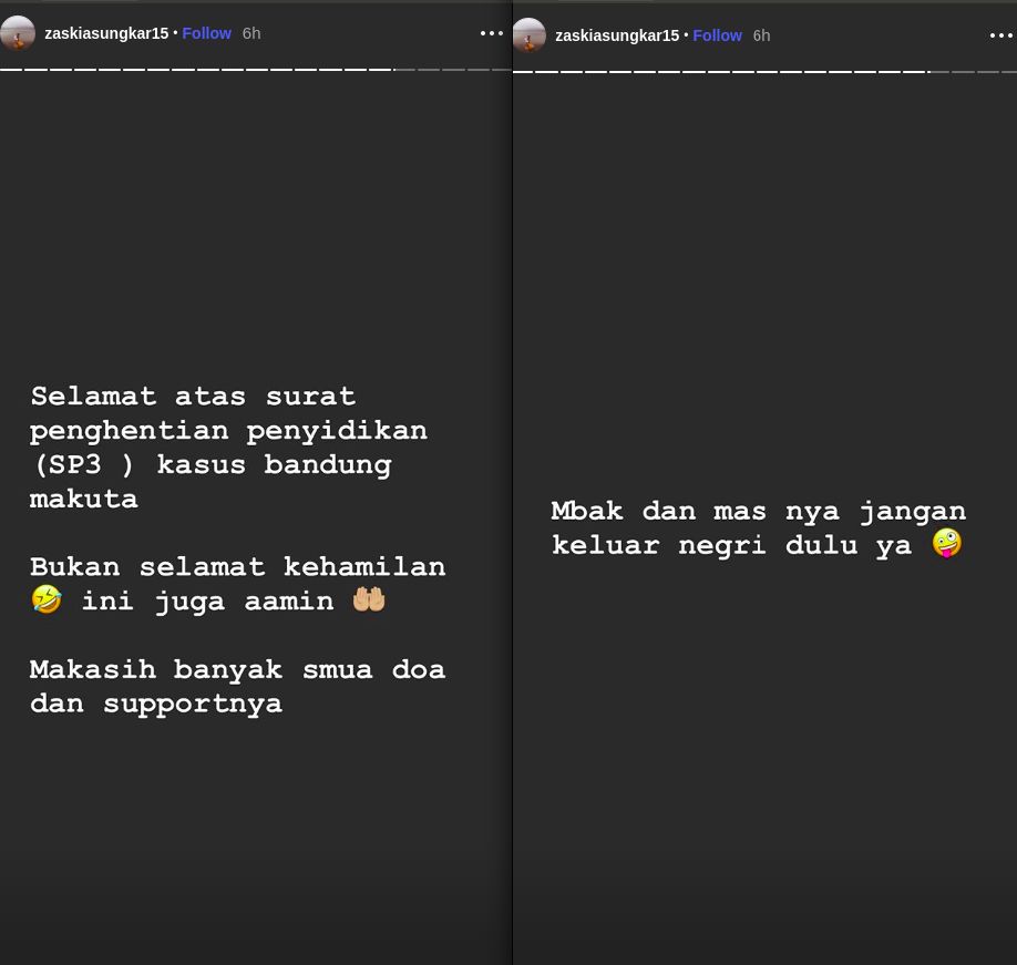 Zaskia Sungkar dan Irwansyah