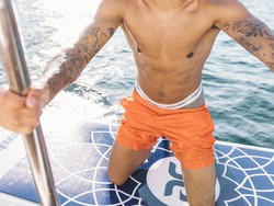Jadon Sancho, pemain Borussia Dortmund baru-baru ini juga liburan ke pantai (Instagram)