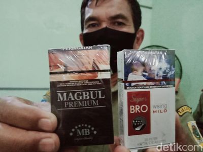 Penampakan Bungkus Rokok Ilegal Bermerek Lucu yang Disita di Klaten