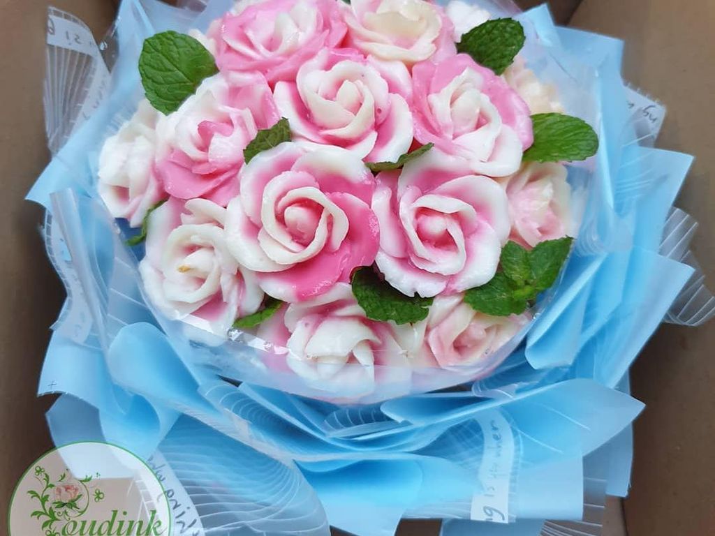 10 Puding Buket Bunga Cantik Buat Hadiah Istimewa