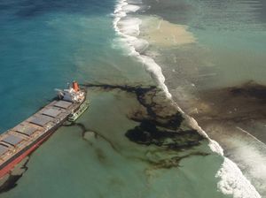 Tumpahan Minyak Ancam Kehidupan di Mauritius