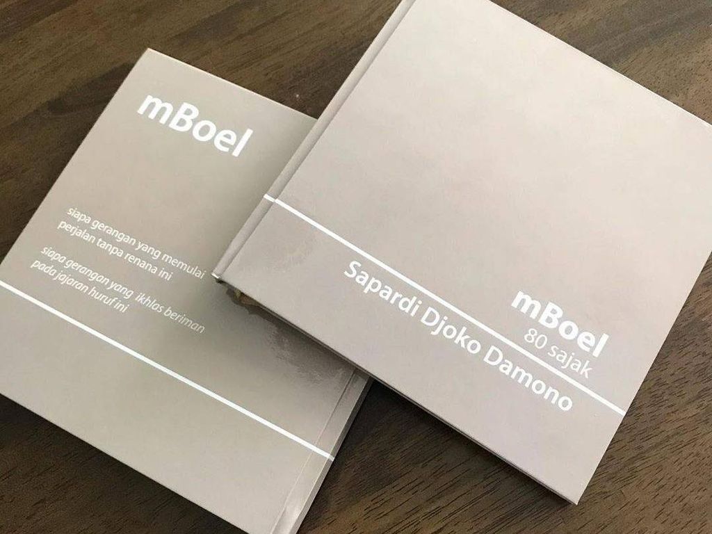 Sajak Cinta Sapardi Djoko Damono pada Istri Terangkum dalam Buku mBoel Sajak Cinta Sapardi Djoko Damono pada Istri Terangkum dalam Buku mBoel