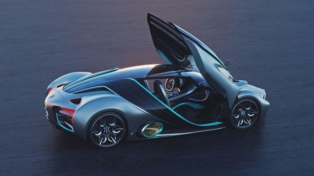 Hyperion XP-1, supercar bertenaga hidrogen dari fuel cell.