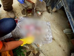 Geger Penemuan Mayat Bayi di Aliran Sungai Cibeureum Cimahi