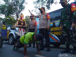 Satgas Inpres Siap Hukum Warga Mojokerto yang Tak Pakai Masker