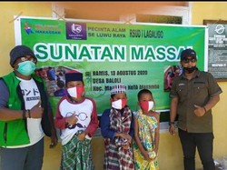 50 Bocah Korban Banjir Masamba Luwu Utara Ikut Sunatan Massal