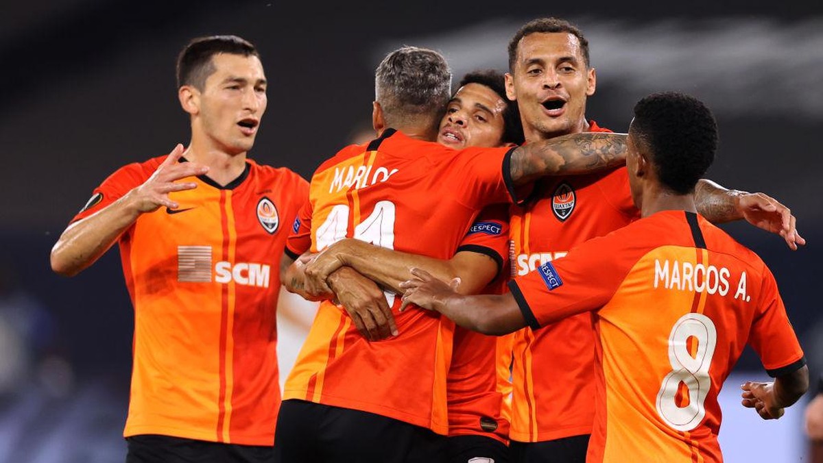 Shakhtar Doneskt punya 11 pemain asal Brasil di skuad mereka saat ini (Foto: Getty Images/Pool)