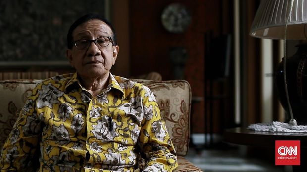 Politikus dan mantan Ketua DPR-RI, Ir. Akbar Tandjung. CNN Indonesia/Andry Novelino
