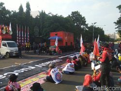 Ada Demo di Jalan Pahlawan Semarang, Arus Lalin Dialihkan