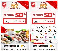 Makan-makan Pakai Kartu Kredit Bank Mega Diskon 50%, Serbu!