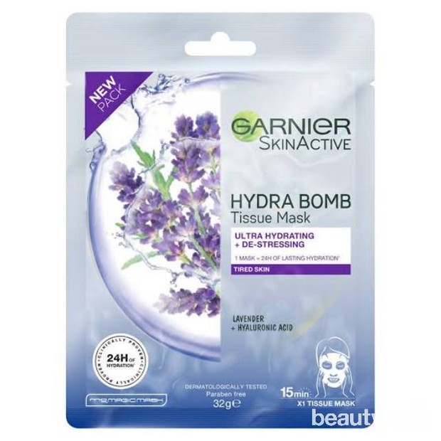 Garnier Serum Mask/shoope.co.id Hadir dalam bentuk sheet mask tipis, produk ini mampu membuat kulit menjadi dewy dan menghidrasi dengan lebih baik
