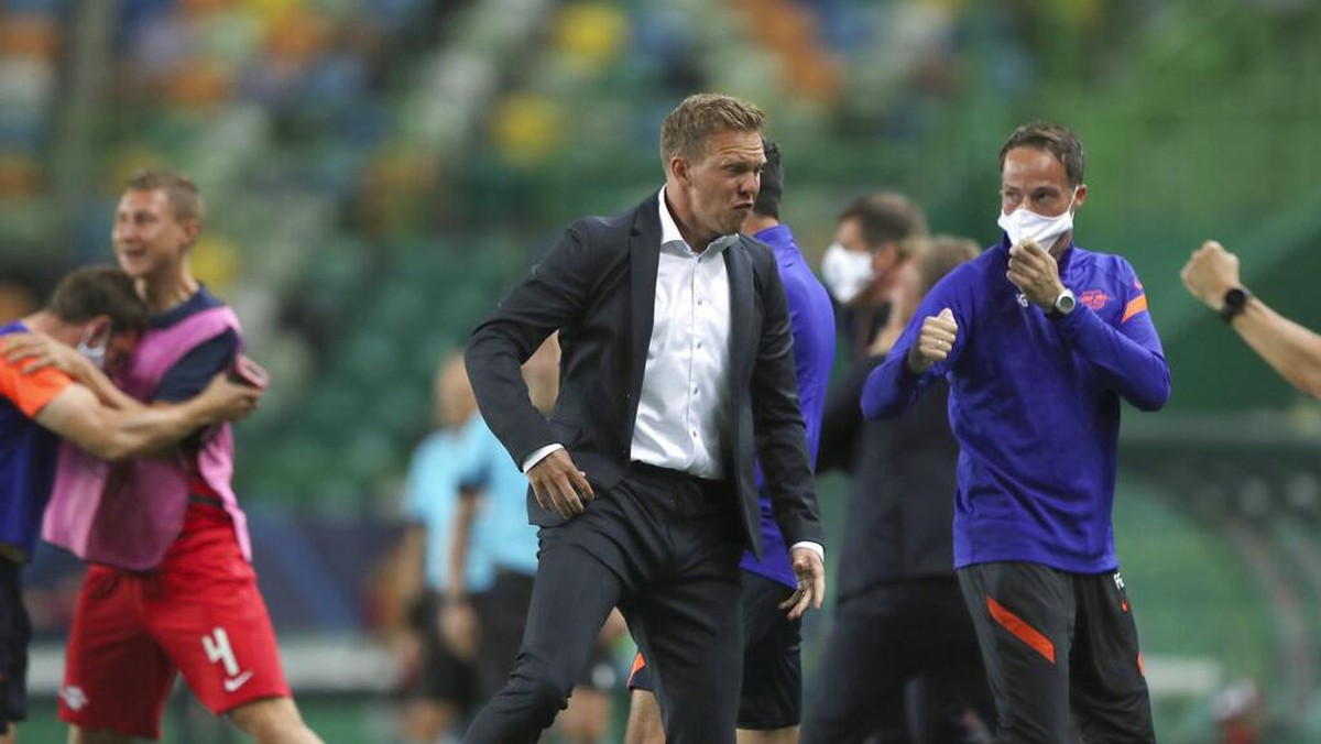 Julian Nagelsmann ribut-ribut dengan Diego Simeone. Ada apa? (AP/Miguel A. Lopes)