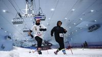 Wow! Ada Lomba Lari Salju di Dubai