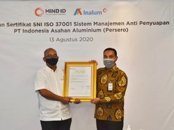 Terapkan Sistem Antisuap, MIND ID Peroleh Sertifikasi SNI ISO 37001