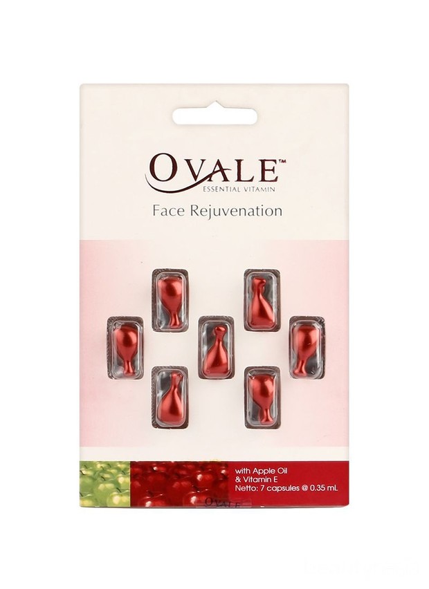 Ovale Essential Vitamin/shoope.co.id Kamu hanya butuh 1 kapsul untuk diaplikasikan ke seluruh permukaan leher dan juga wajah