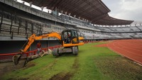 Perbaikan yang dilakukan sesuai standar FIFA pada bagian dalam dan di luar Stadion tersebut dalam rangka persiapan menyambut Piala Dunia U-20 pada 2021 mendatang.