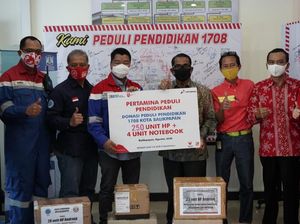 Siswa SD-SMP di Balikpapan Dapat Bantuan Gadget dari Pertamina