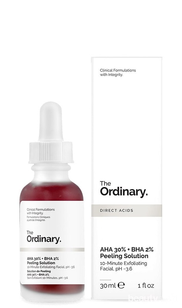 Produk skincare The Ordinary untuk mengatasi bruntusan.