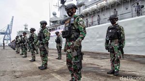 TNI AL Koarmada 1 Gelar Pasukan Pengamanan HUT RI