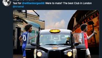 Willian masih di London, tapi ganti klub. (Foto: internet/Twitter)