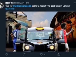 Willian masih di London, tapi ganti klub. (Foto: internet/Twitter)